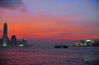 Star ferry crossing at dusk